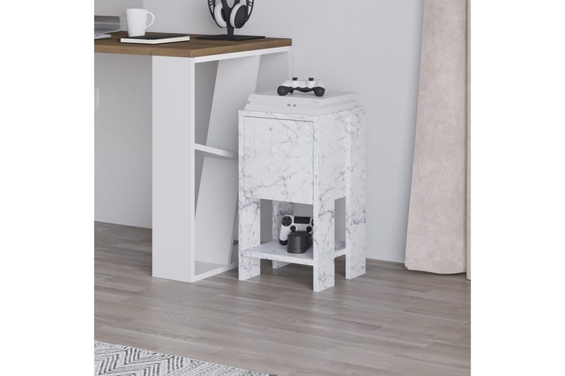 Nattbord Haelyn Carrara Marmor - Carrara Marmor - Møbler - Bord - Avlastningsbord - Sengebord & nattbord