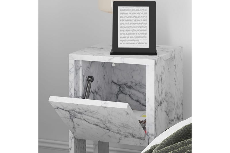 Nattbord Haelyn Carrara Marmor - Carrara Marmor - Møbler - Bord - Avlastningsbord - Sengebord & nattbord