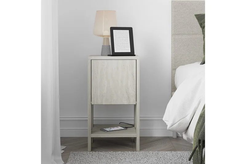 Nattbord Haelyn Travertin - Travertin - Møbler - Bord - Avlastningsbord - Sengebord & nattbord