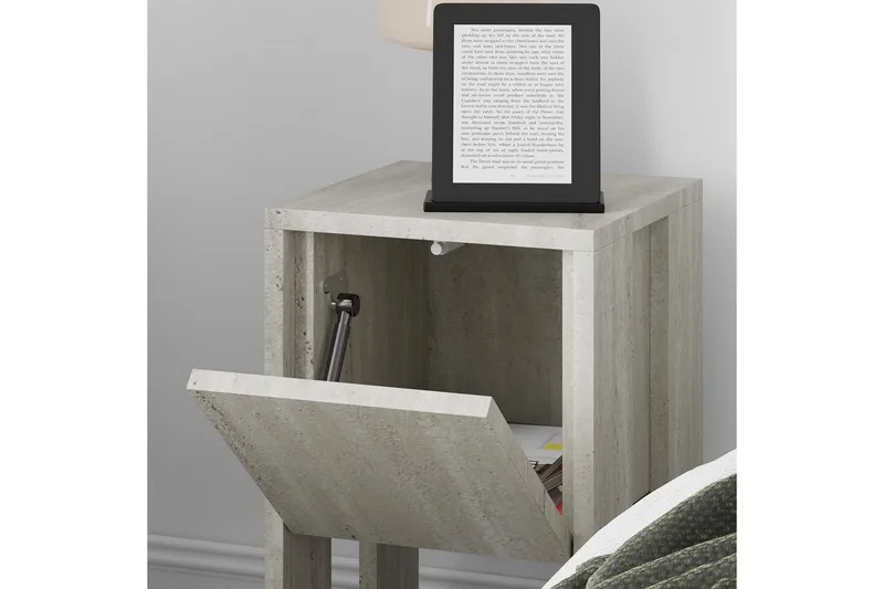 Nattbord Haelyn Travertin - Travertin - Møbler - Bord - Avlastningsbord - Sengebord & nattbord