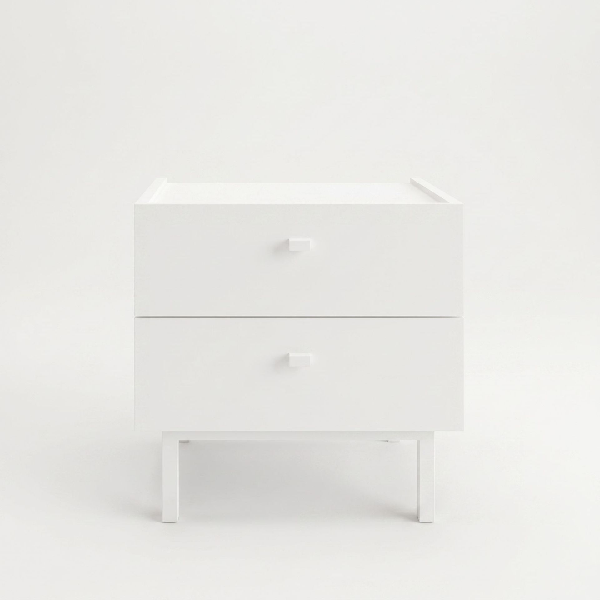 Nattbord Hanah Home Luke (47,9 x 47 x 36,8 cm) Hvit - Hvit