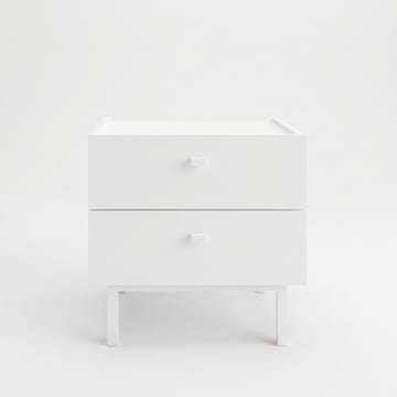 Nattbord Hanah Home Luke (47,9 x 47 x 36,8 cm) Hvit - Hvit - Møbler - Bord - Avlastningsbord - Sengebord & nattbord