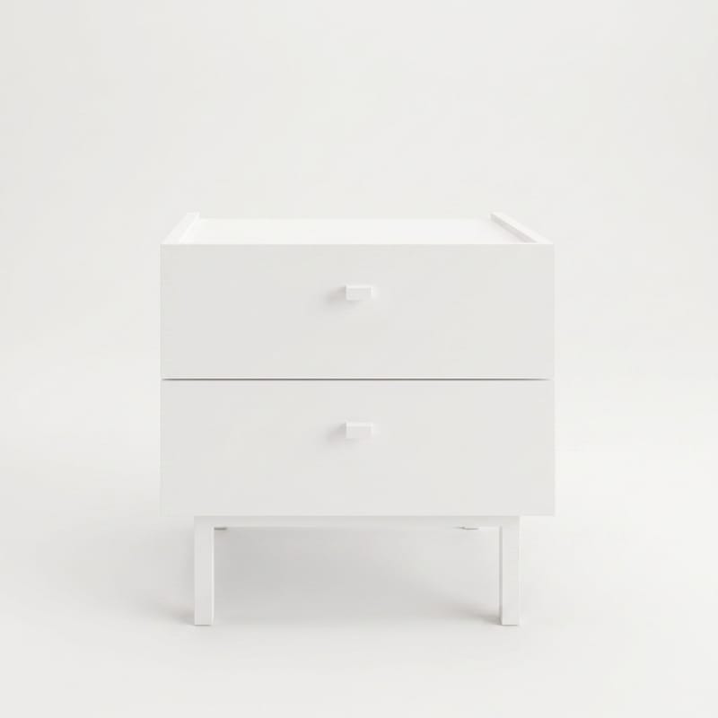 Nattbord Hanah Home Luke (47,9 x 47 x 36,8 cm) Hvit, Hvit