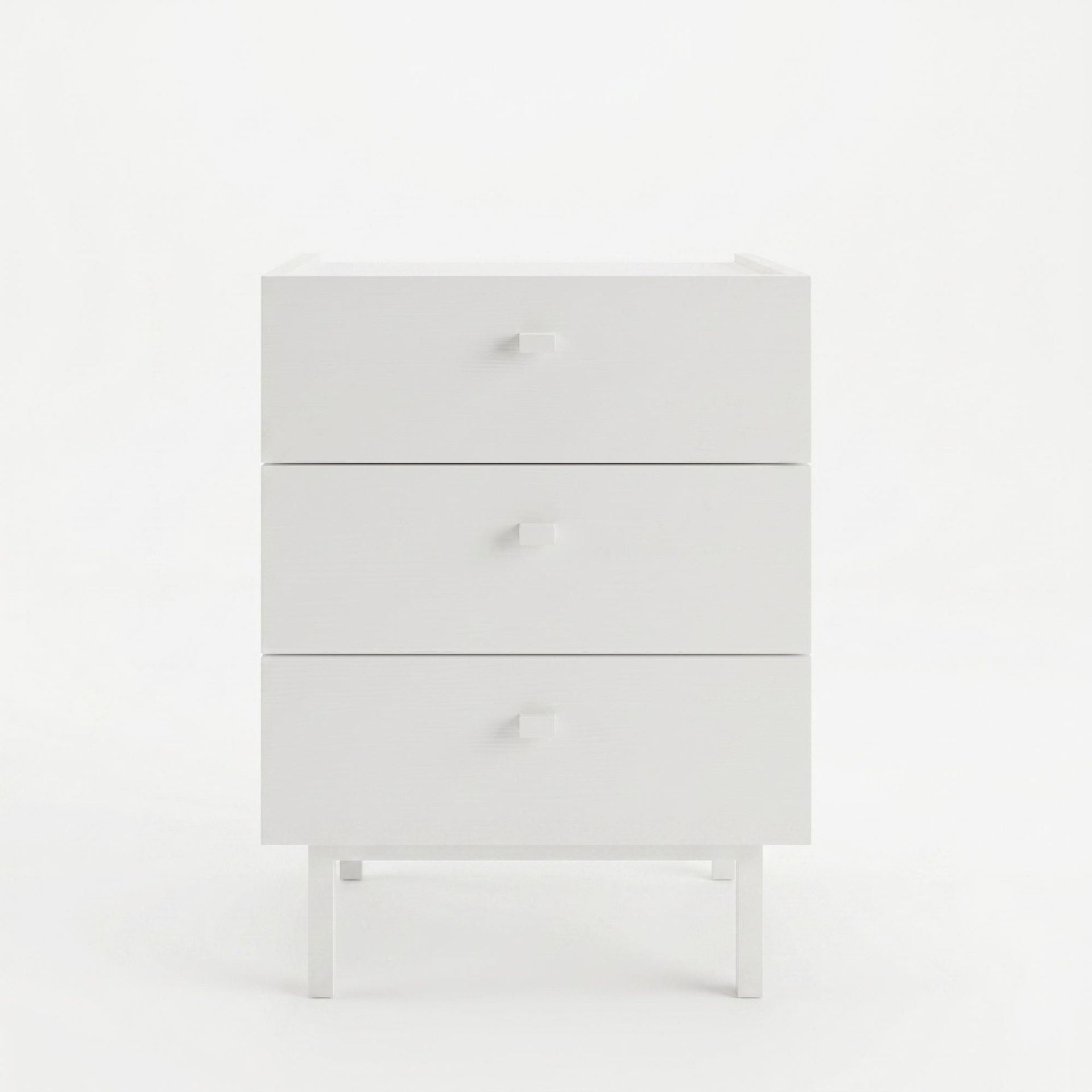 Nattbord Hanah Home Luke (47,9 x 63,5 x 36,8 cm) Hvit - Hvit