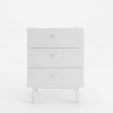 Nattbord Hanah Home Luke (47,9 x 63,5 x 36,8 cm) Hvit - Hvit - Møbler - Bord - Avlastningsbord - Sengebord & nattbord