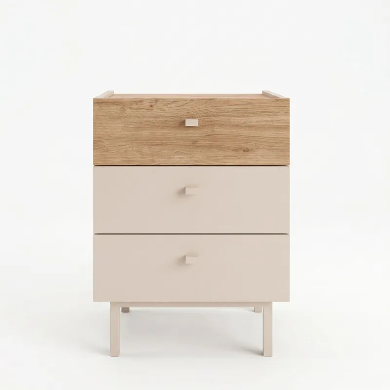 Nattbord Hanah Home Luke (47,9 x 63,5 x 36,8 cm) Sand eik, Sand og eik
