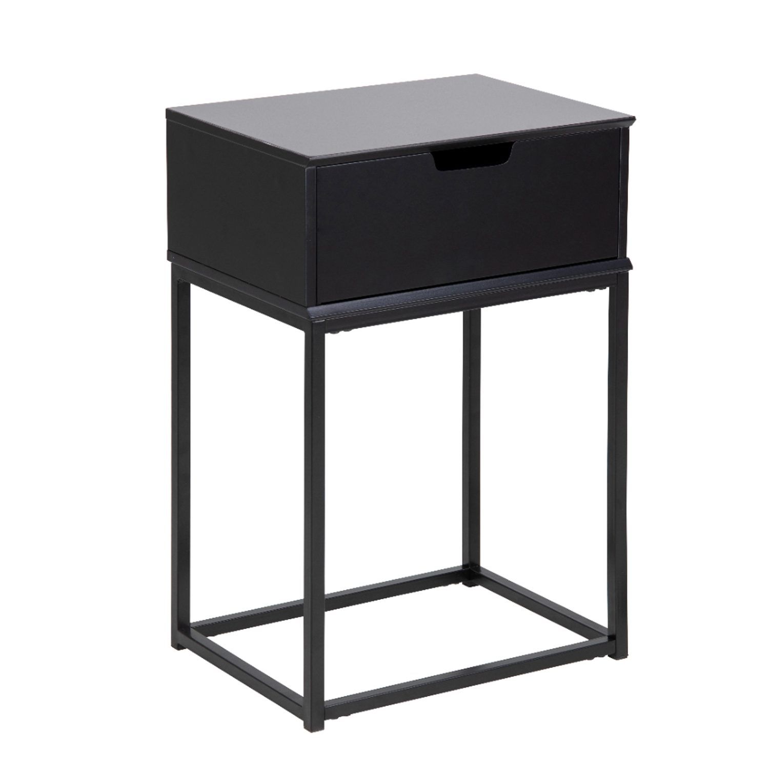 Nattbord HOME4YOU Bord Mitra Svart - svart