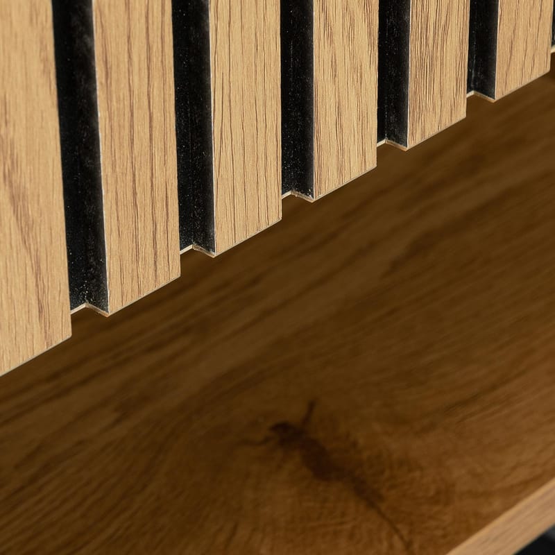 Nattbord HOME4YOU Hampton 50x40x55 cm melamin med eikebark - eikebark - Møbler - Bord - Avlastningsbord - Sengebord & nattbord