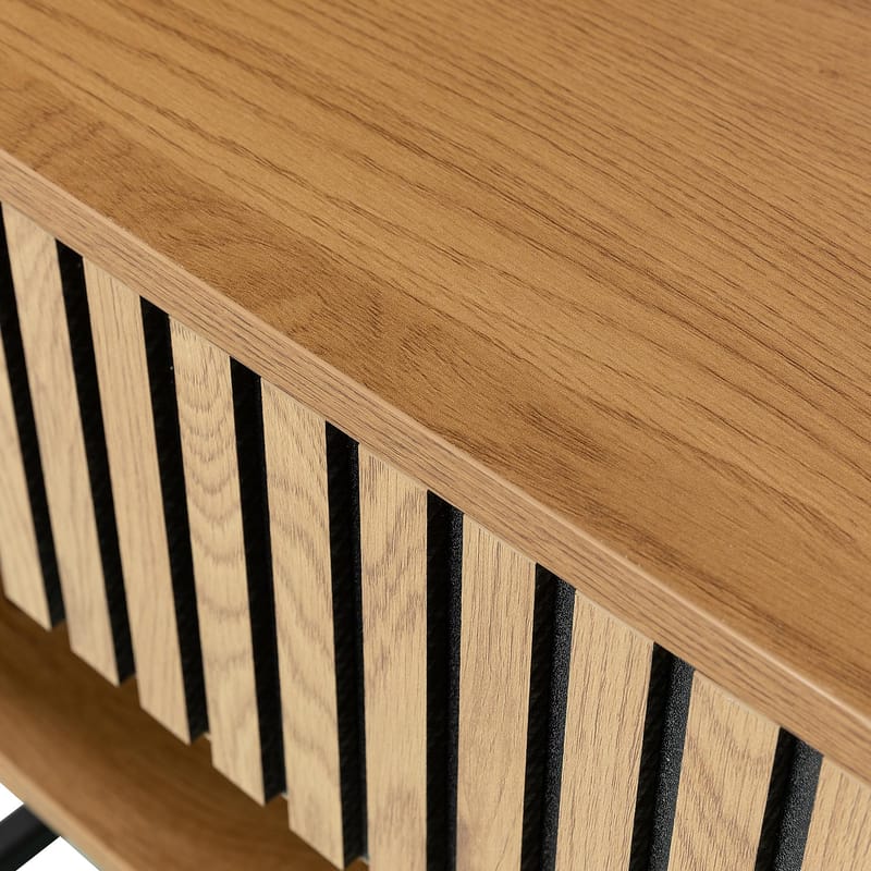 Nattbord HOME4YOU Hampton 50x40x55 cm melamin med eikebark - eikebark - Møbler - Bord - Avlastningsbord - Sengebord & nattbord