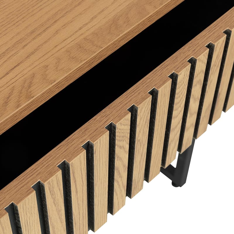 Nattbord HOME4YOU Hampton 50x40x55 cm melamin med eikebark - eikebark - Møbler - Bord - Avlastningsbord - Sengebord & nattbord