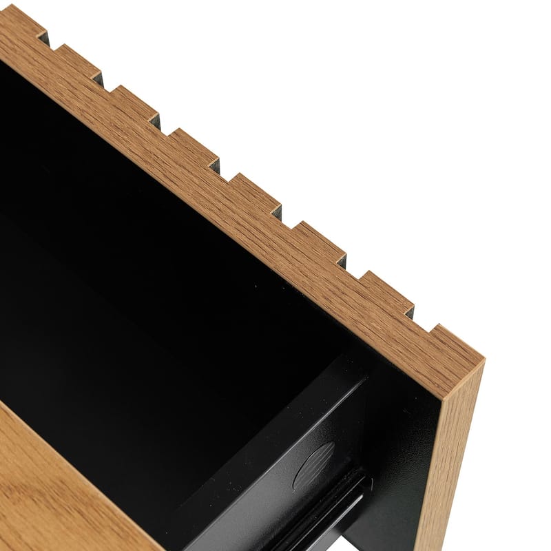 Nattbord HOME4YOU Hampton 50x40x55 cm melamin med eikebark - eikebark - Møbler - Bord - Avlastningsbord - Sengebord & nattbord