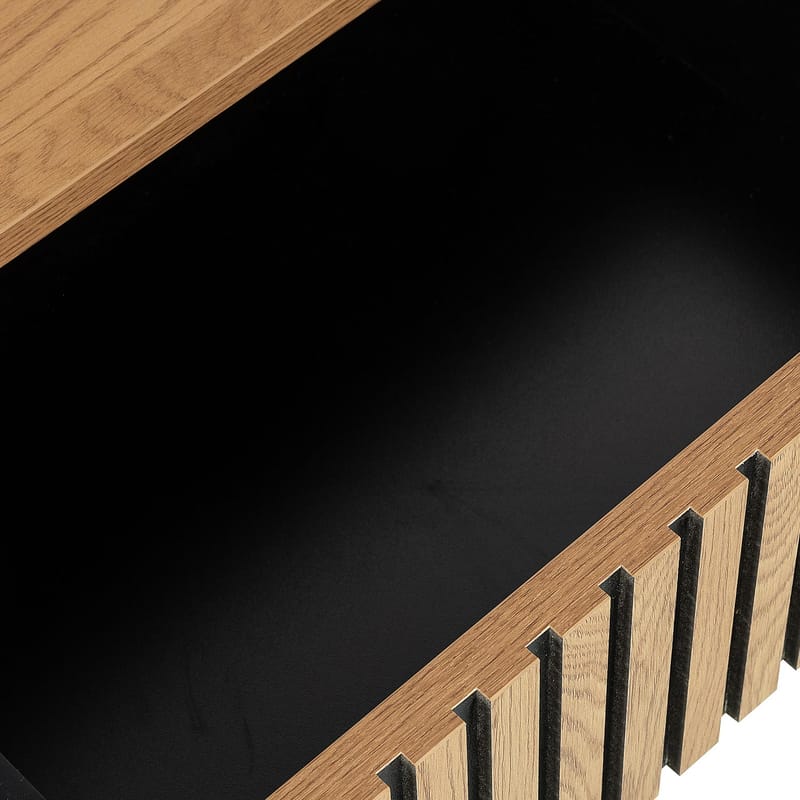 Nattbord HOME4YOU Hampton 50x40x55 cm melamin med eikebark - eikebark - Møbler - Bord - Avlastningsbord - Sengebord & nattbord