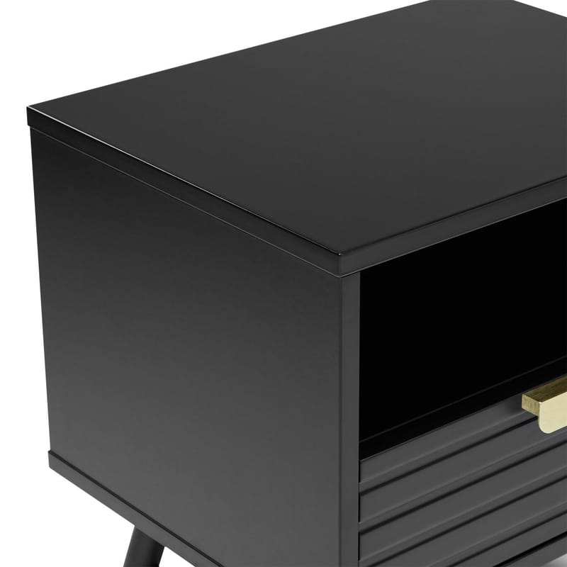 Nattbord HOME4YOU Pixar 45x35x50 cm svart - svart - Møbler - Bord - Avlastningsbord - Sengebord & nattbord