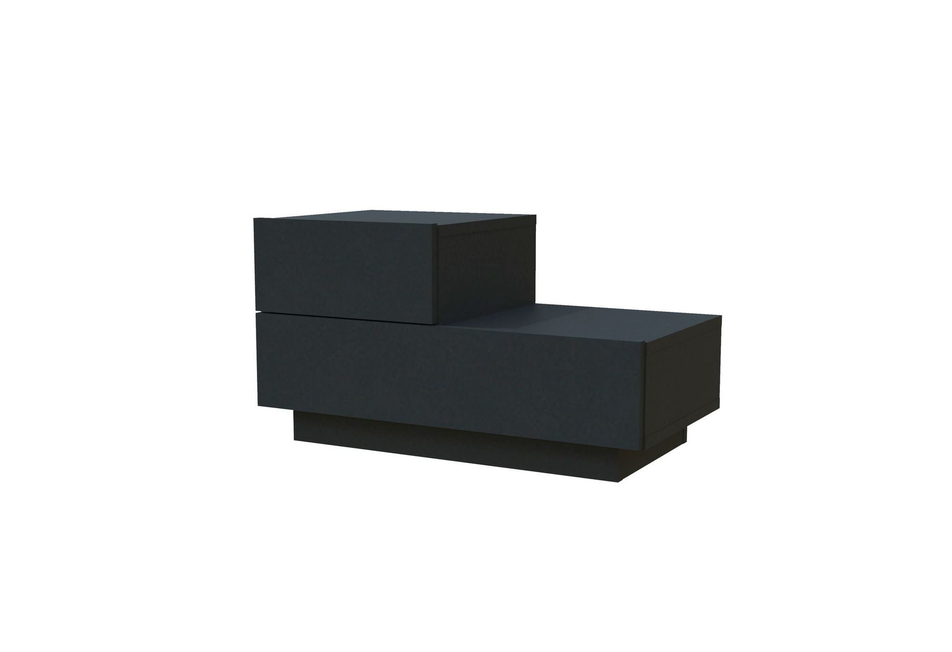 Nattbord Homitis Kayra (70 x 35 x 38,3 cm) Antrasitt - Antrasitt