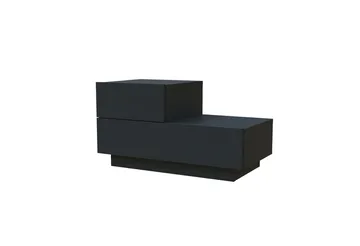 Nattbord Homitis Kayra (70 x 35 x 38,3 cm) Antrasitt - Antrasitt - Møbler - Bord - Avlastningsbord - Sengebord & nattbord