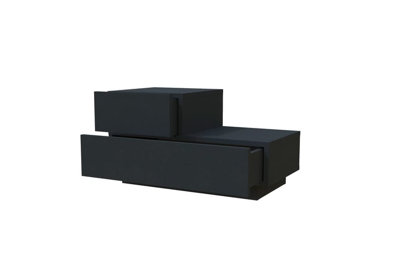 Nattbord Homitis Kayra (70 x 35 x 38,3 cm) Antrasitt - Antrasitt - Møbler - Bord - Avlastningsbord - Sengebord & nattbord