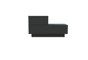 Nattbord Homitis Kayra (70 x 35 x 38,3 cm) Antrasitt - Antrasitt - Møbler - Bord - Avlastningsbord - Sengebord & nattbord
