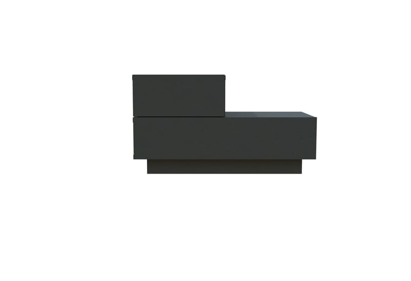 Nattbord Homitis Kayra (70 x 35 x 38,3 cm) Antrasitt - Antrasitt - Møbler - Bord - Avlastningsbord - Sengebord & nattbord
