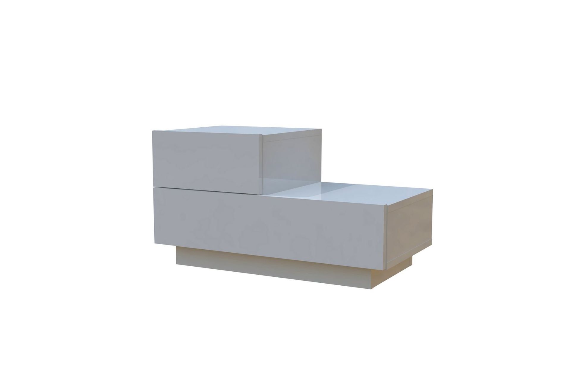 Nattbord Homitis Kayra (70 x 35 x 38,3 cm) Hvit - Hvit