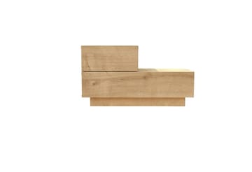 Nattbord Homitis Kayra (70 x 35 x 38,3 cm) Sapphire Oak - Sapphire Oak - Møbler - Bord - Avlastningsbord - Sengebord & nattbord