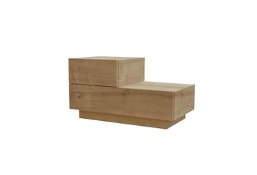 Nattbord Homitis Kayra (70 x 35 x 38,3 cm) Sapphire Oak - Sapphire Oak - Møbler - Bord - Avlastningsbord - Sengebord & nattbord