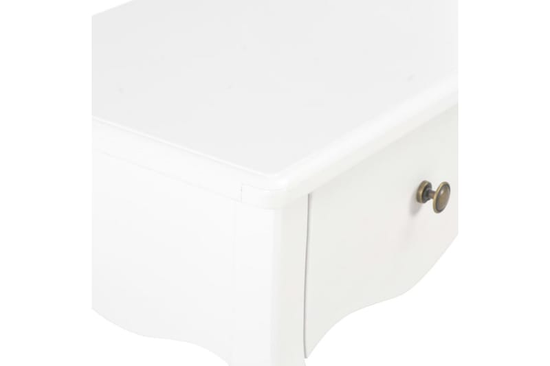 Nattbord hvit 40x30x50 cm heltre furu - Hvit - Sengebord & nattbord