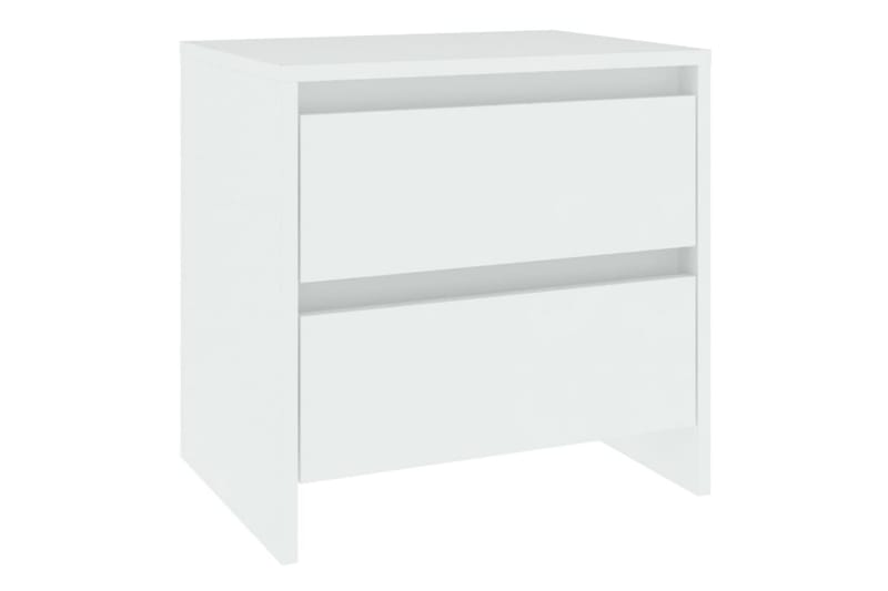Nattbord hvit 45x34,5x44,5 cm sponplate - Hvit - Møbler - Bord - Avlastningsbord - Sengebord & nattbord
