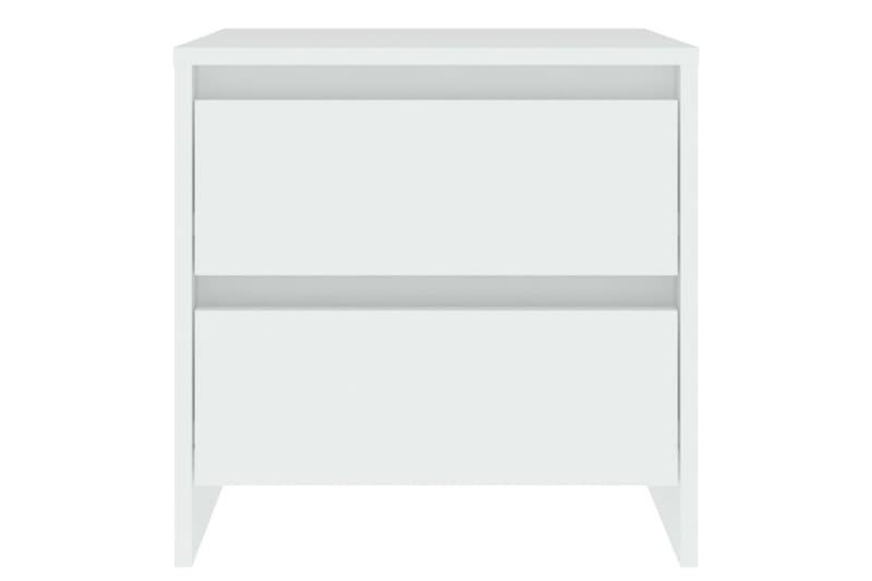 Nattbord hvit 45x34,5x44,5 cm sponplate - Hvit - Møbler - Bord - Avlastningsbord - Sengebord & nattbord