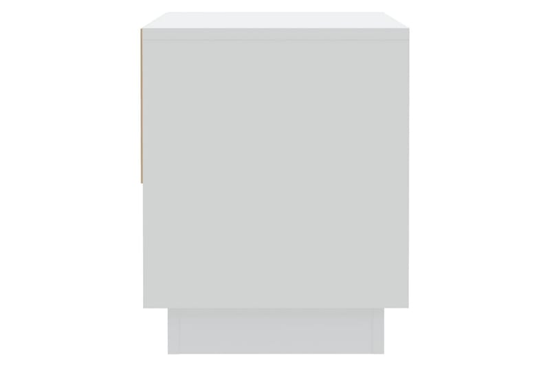 Nattbord hvit 45x34x44 cm sponplate - Hvit - Møbler - Bord - Avlastningsbord - Sengebord & nattbord