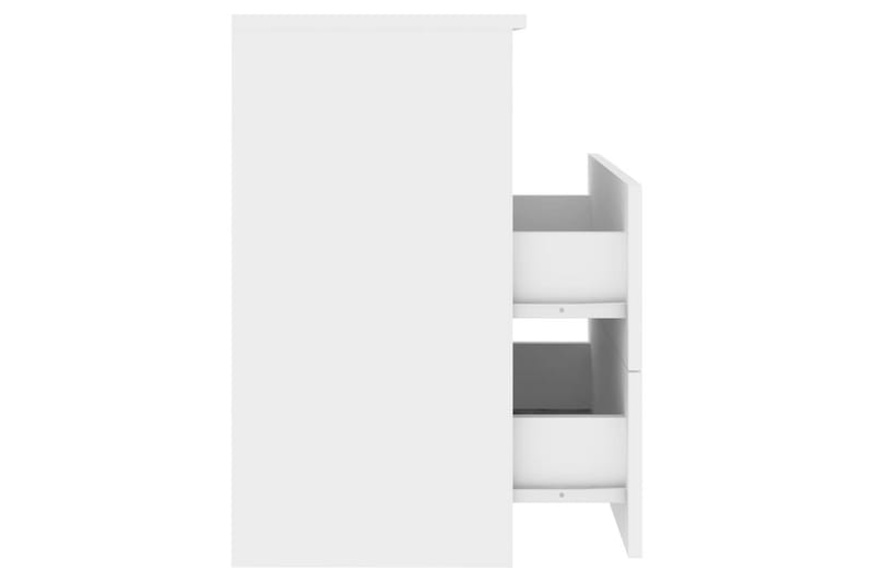 Nattbord hvit 50x32x60 cm - Hvit - Sengebord & nattbord