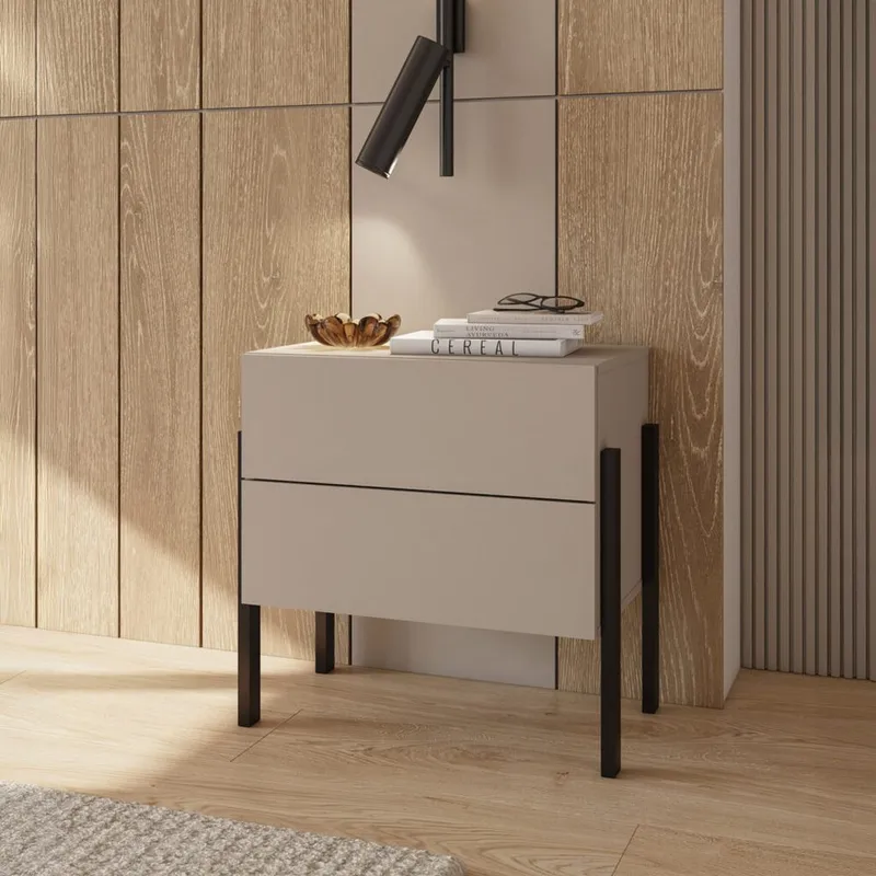 Nattbord Jukon S med 2 skuffer - Møbler - Bord - Avlastningsbord - Sengebord & nattbord