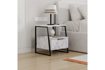 Nattbord Kavilash Carrara Marmor - Carrara Marmor - Møbler - Bord - Avlastningsbord - Sengebord & nattbord