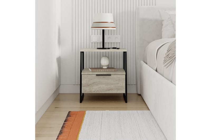 Nattbord Kavilash Travertin - Travertin - Møbler - Bord - Avlastningsbord - Sengebord & nattbord