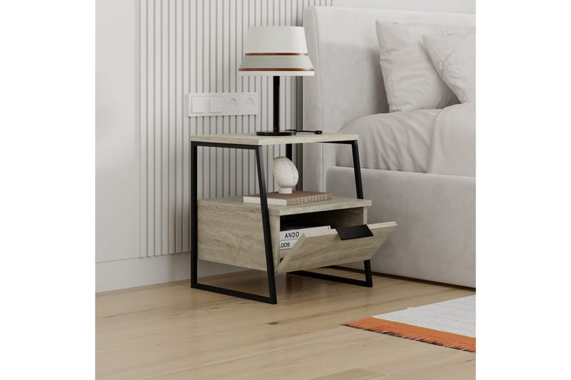 Nattbord Kavilash Travertin - Travertin - Møbler - Bord - Avlastningsbord - Sengebord & nattbord