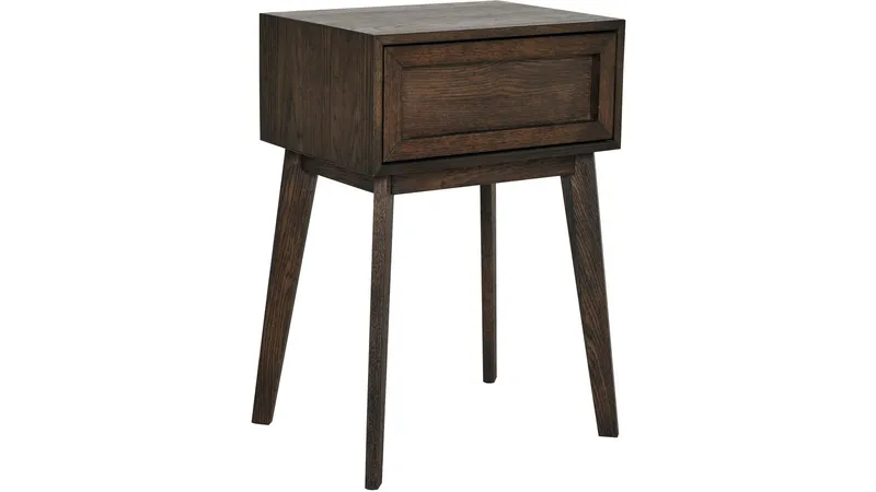 Nattbord Korsen, Brunlakkert eik