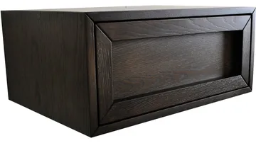 Nattbord Korsen for Vegg - Brunlakkert eik - Møbler - Bord - Avlastningsbord - Sengebord & nattbord