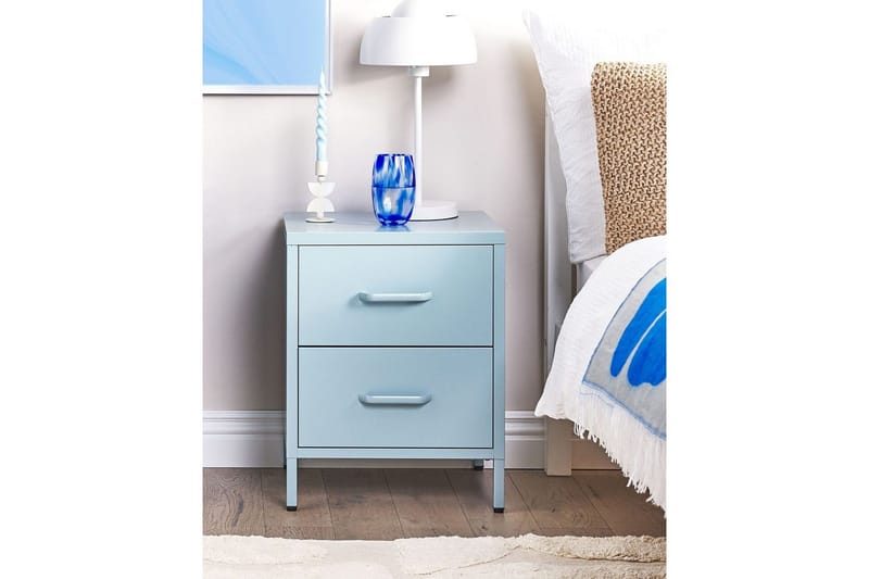 Nattbord Malavi Blå - Blå - Møbler - Bord - Avlastningsbord - Sengebord & nattbord