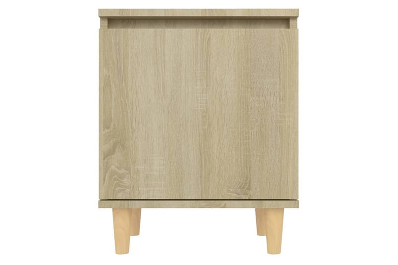 Nattbord med ben i heltre sonoma eik 40x30x50 cm - Brun - Møbler - Bord - Avlastningsbord - Sengebord & nattbord