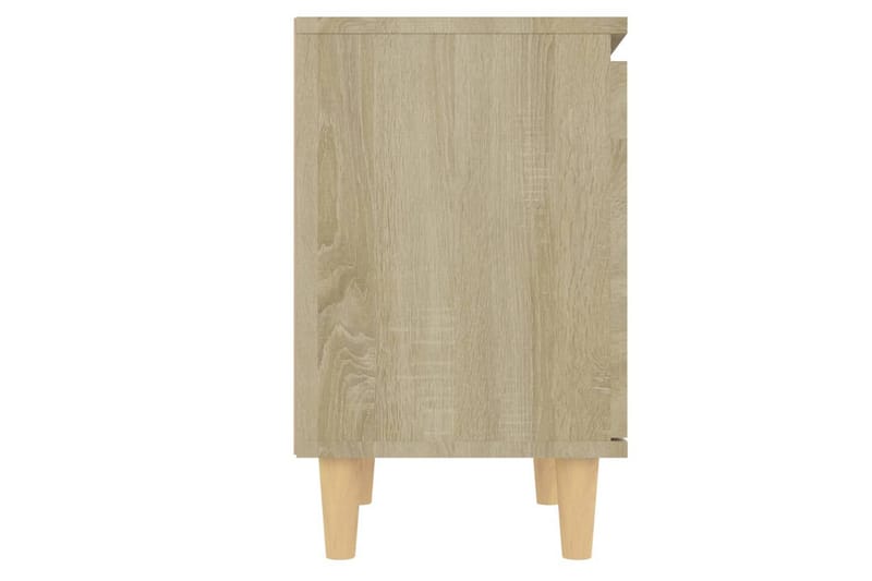 Nattbord med ben i heltre sonoma eik 40x30x50 cm - Brun - Møbler - Bord - Avlastningsbord - Sengebord & nattbord