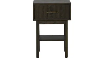 Nattbord NFG Lyon 1 skuff Brunlackad ek 66 cm - Brunlakkert eik - Møbler - Bord - Avlastningsbord - Sengebord & nattbord