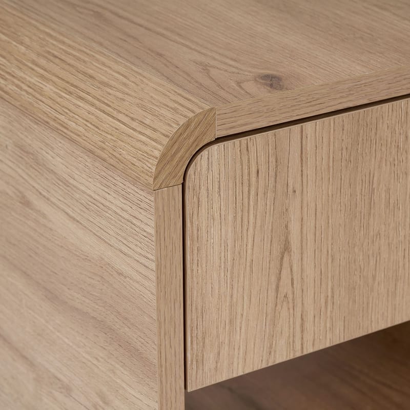 Nattbord Nordure Parila (45 x 45 x 40 cm) Sepet Oak - Sepet Oak - Møbler - Bord - Avlastningsbord - Sengebord & nattbord