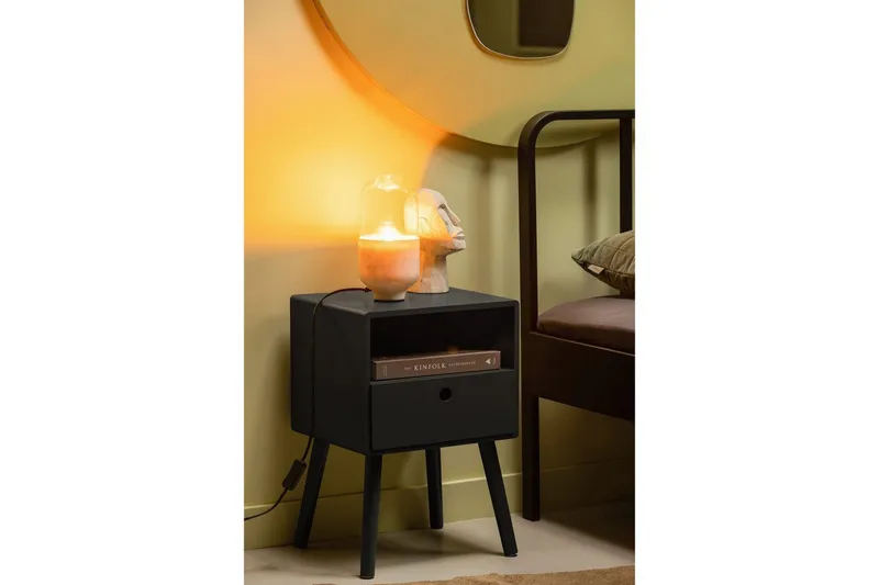 Nattbord Ozzy - Svart - Møbler - Bord - Avlastningsbord - Sengebord & nattbord