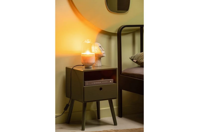 Nattbord Ozzy - Varm grønn - Møbler - Bord - Avlastningsbord - Sengebord & nattbord