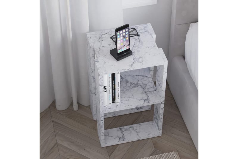 Nattbord Quival Carrara Marmor - Carrara Marmor - Møbler - Bord - Avlastningsbord - Sengebord & nattbord
