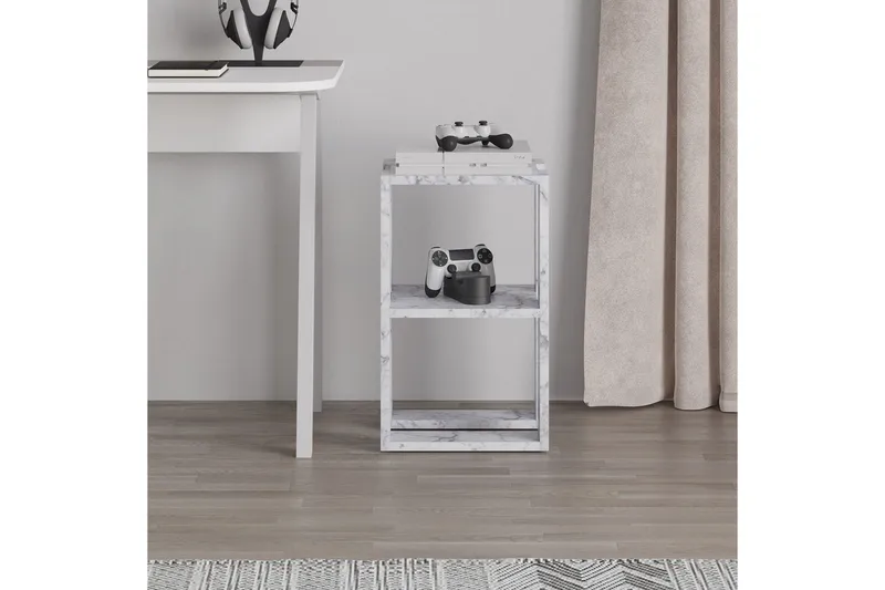 Nattbord Quival Carrara Marmor - Carrara Marmor - Møbler - Bord - Avlastningsbord - Sengebord & nattbord