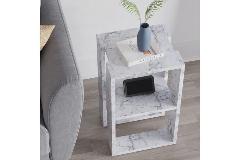 Nattbord Quival Carrara Marmor - Carrara Marmor - Møbler - Bord - Avlastningsbord - Sengebord & nattbord