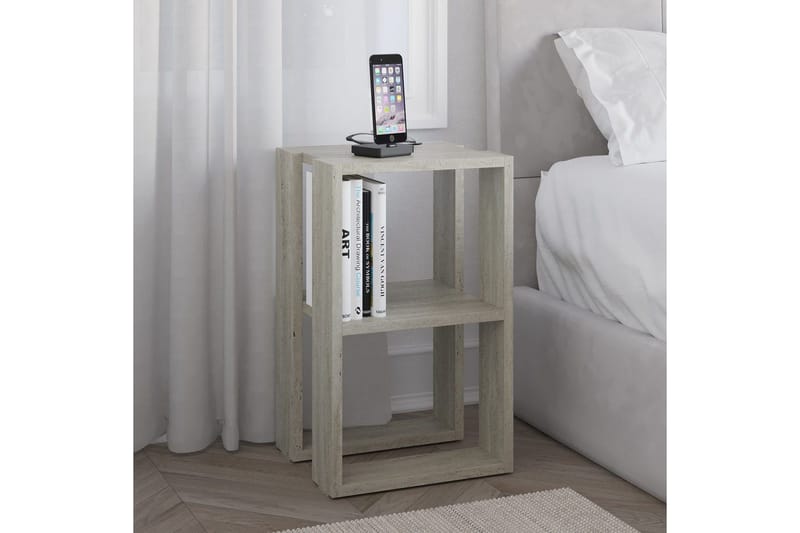 Nattbord Quival Travertin - Travertin - Møbler - Bord - Avlastningsbord - Sengebord & nattbord