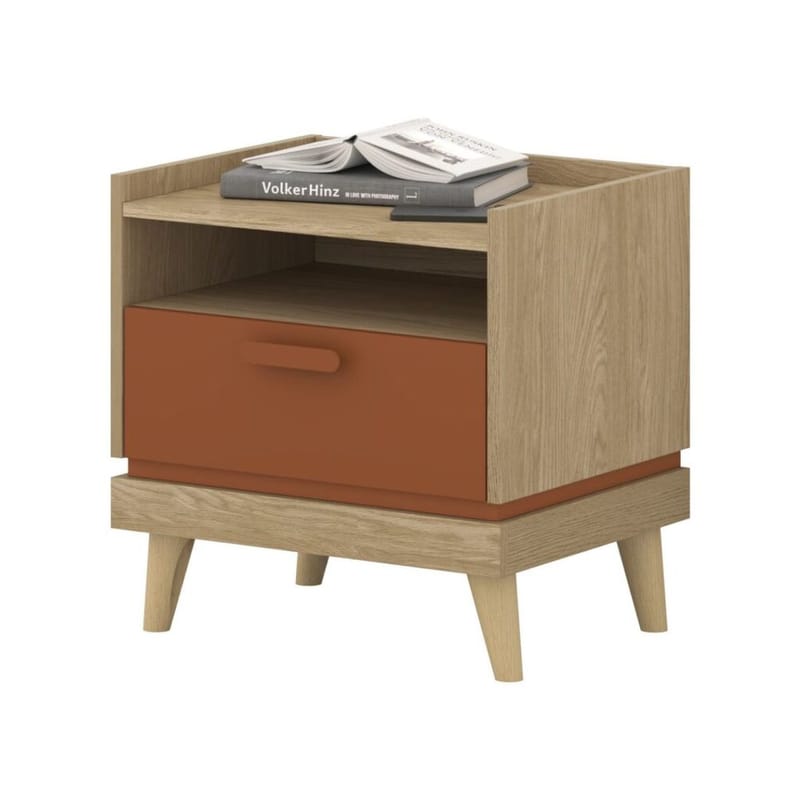 Nattbord Scandi 1 skuff - Oljet eik - Møbler - Bord - Avlastningsbord - Sengebord & nattbord