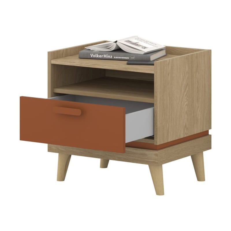 Nattbord Scandi 1 skuff - Oljet eik - Møbler - Bord - Avlastningsbord - Sengebord & nattbord