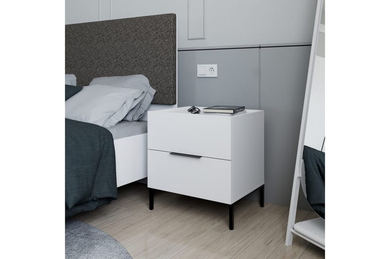 Nattbord Serene Hvit - Hvit - Møbler - Bord - Avlastningsbord - Sengebord & nattbord